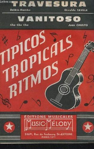 Travesura + Vanitoso - Chant Ut + Piano + 1° Saxo Alto Mib + 2° Saxo Tenor Sib + 3° Saxo Alto Mib + Chant Sib + 1° Trompette Sib + 2° Trompette Sib + Trombone Ut.