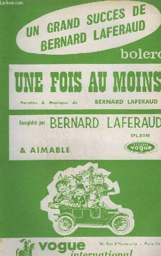 Une Fois Au Moins + On A Souvent Besoin D'un Plus Petit Que Soi - Contrebasse / Guitare + Instruments Sib + Instruments Mib + Violon / Accordeon / Chant + Piano.