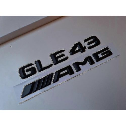 Gle43 Amg Matte Black Letter Rear Boot Badge Emblème Gle Class Mercedes Matt
