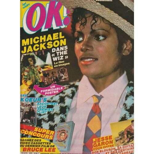 Karen Cheryl 3p/ Les Koeur's 1p/ Jimmy Cliff 1p/ Jesse Garon 1p/ Paul Michael Glaser 1p/ Claude Francois 2p/ Michael Jackson 2p + Poster / Sandrine Bonnaire 1p/ Julie Bataille 1p/ 429