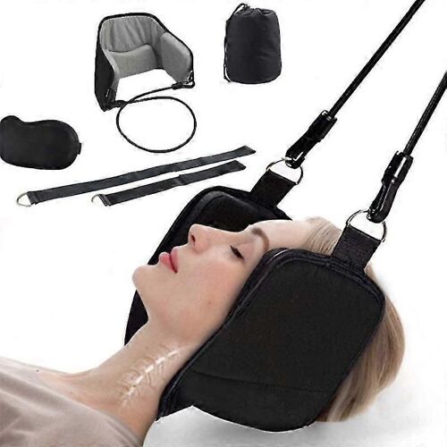 Hammock For Neck Back Pain Relief, Portable Neck Traction With Elastic Cord For Home Using