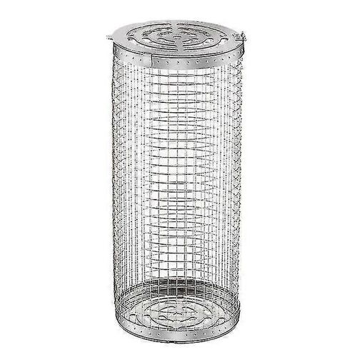 Rolling Grill Basket With Hook Stainless Steel Grill Basket With Handle Bbq Grill Basket Grill Basket Cylindrical Grill Basket Cooking Rack Fish Veget