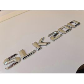 Slk200 Argent Chrome Lettre Numéro De Coffre Arrière Badge Emblème Slk Classe Mercedes