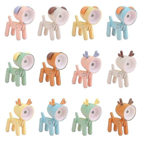 Mini Cartoon Animals Led Desk Lamp Portable Adjustable Cute Pet Night Light