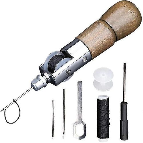 7 Pieces/Set Leather Sewing Tools Diy Leather Hand Sewing Tool Kit Compatible Leather And Canvas Sewing (173mm)_Italian Design