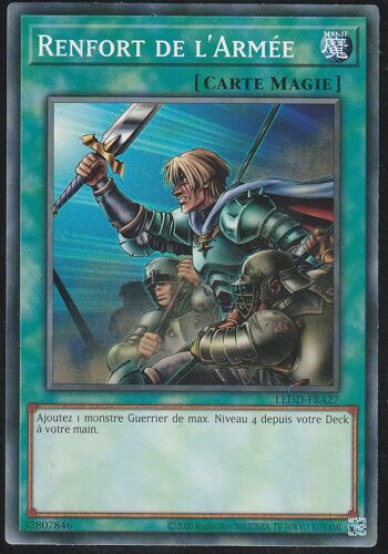 Carte Yu-Gi-Oh - Renfort De L'armée - Ledd-Fra27 - Dragon Légendaire