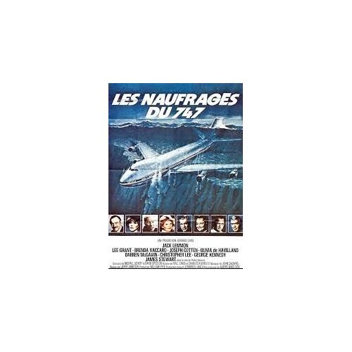 Les Naufragés Du 747 - Jerry Jameson - Jack Lemmon - Christopher Lee - Affiche De Cinéma Pliée 60x40 Cm