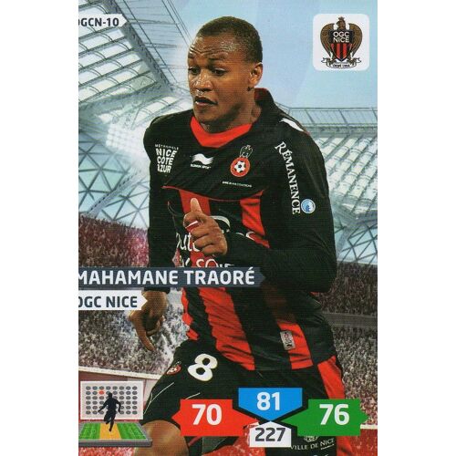 Carte Panini Foot Adrenalyn 2013 / 2014 Ogcn-10 Mahamane Traore Nice