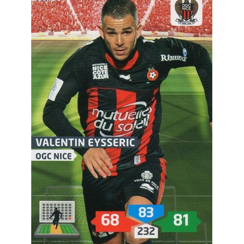 Carte Panini Foot Adrenalyn 2013 / 2014 Ogcn-8 Valentin Eysseric Nice
