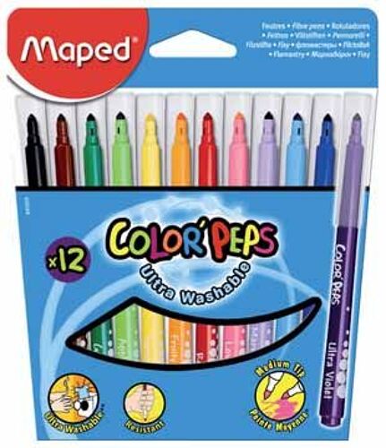 Maped Feutre Color'peps 12 Feutres 1 Unité(S)
