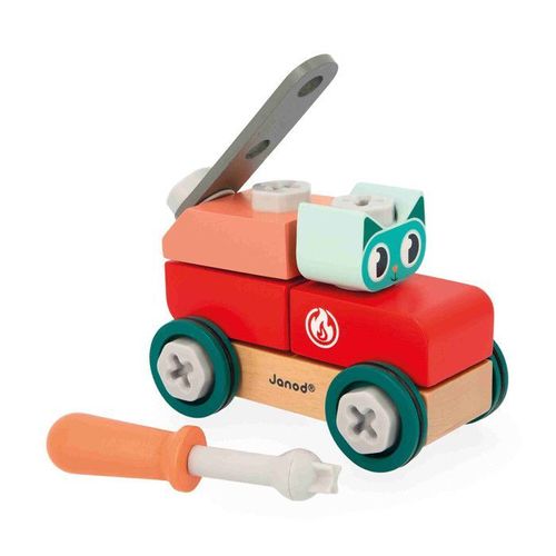 Voiture À Bricoler Chat Brico'kids - Jeu De Construction Enfant - 27 Accessoires + 1 Outil - Jeu D'imitation - Dès 36 Mois