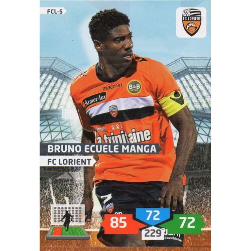 Carte Panini Foot Adrenalyn 2013 / 2014 Fcl-5 Bruno Ecuele Manga Lorient