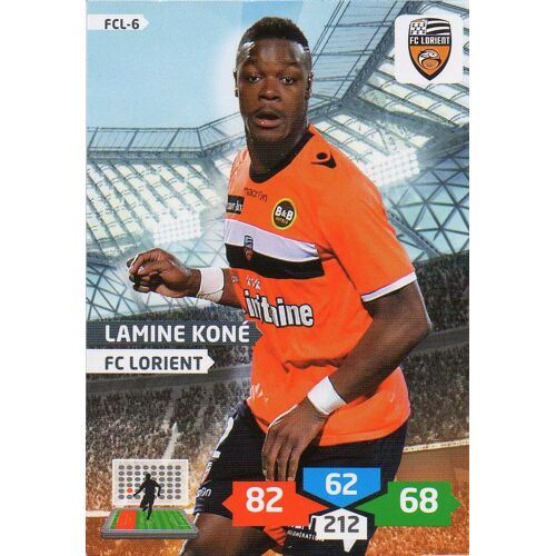 Carte Panini Foot Adrenalyn 2013 / 2014 Fcl-6 Lamine Kone Lorient