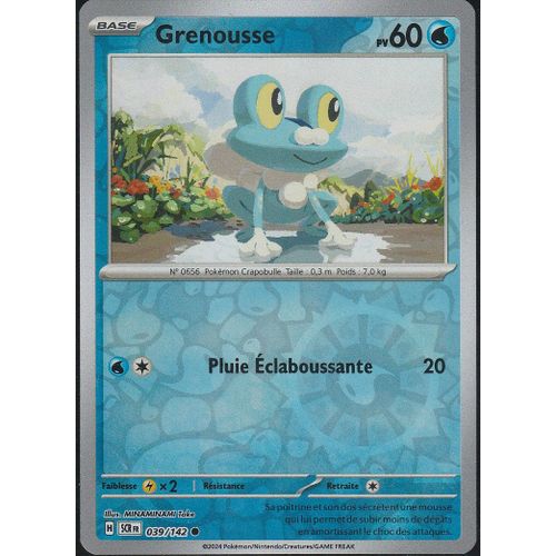 Carte Pokémon - Grenousse - 039/142 - Reverse - Ev7 Couronne Stellaire