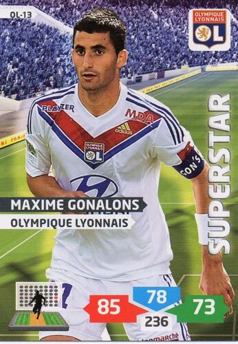 Carte Panini Foot Adrenalyn 2013 / 2014 Ol-13 Maxime Ganalons Lyon