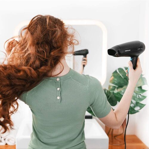 Sèche Cheveux Ionique Avec Diffuseur Ion Et Grand Débit D'air 2400w Bleu Noir