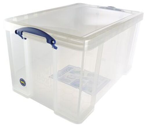 Really Useful Boxes Boîte De Rangement Transparent 84 L, Ft Extérieur 710 X 440 X 380 Mm, Ft Intérieur 60 1 Unité(S)