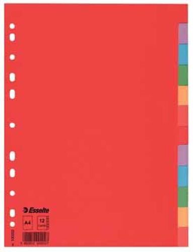 Esselte Intercalaires Economy 12 Onglets Colorés 10 Unité(S)