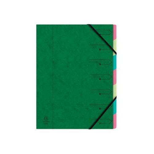 Exacompte Trieur 7 Cases, Vert 1 Unité(S)