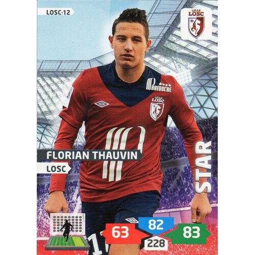 Carte Panini Foot Adrenalyn 2013 / 2014 Losc-12 Florian Thauvin Lille