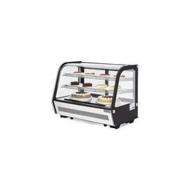 Vitrine 160 Litres de comptoir ventilée positive, 3 niveaux, noire, 200 W, 220 V - MONO