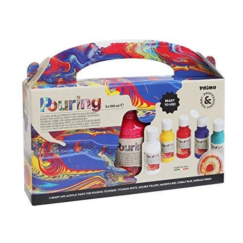Morocolor Primo, Couleur Acrylique En Bouteille, 5 Couleurs Acryliques