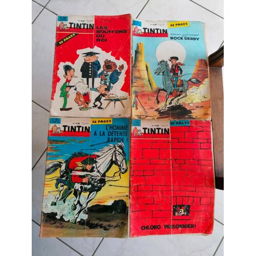 Lot 4 Albums Tintin N° 700, 701, 702, 703