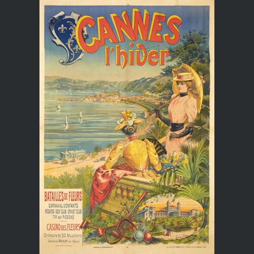 Affiche Cannes L'hiver