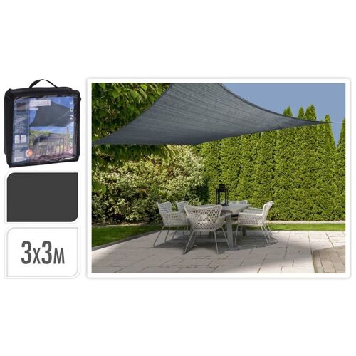 Progarden Toile D'ombrage 3x3 M Gris Foncé Carré