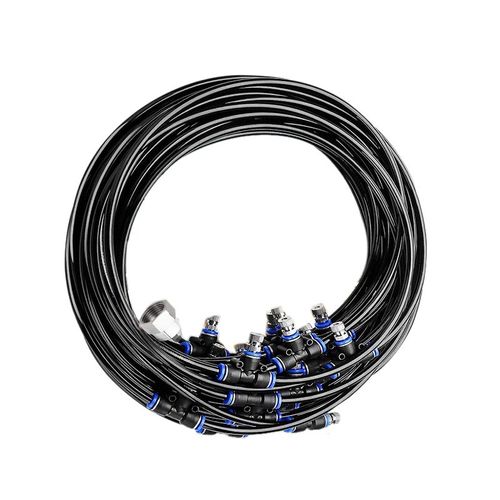 Système de brumisation d'extérieur, Kit de brumisation pour Patio extérieur produisant une brume fraîche dans le jardin, Trampoline, 32.8 pieds