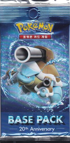 1 Booster Pokemon - Cp6 - 20ème Anniversaire - Base Pack - Tortank - Version Coreenne - Xy12