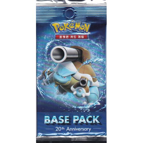 1 Booster Pokemon - Cp6 - 20ème Anniversaire - Base Pack - Tortank - Version Coreenne - Xy12