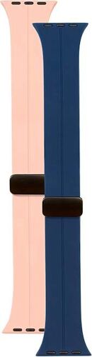 Pack 2 Bracelets Apple Watch 42/44/45/49 Bleu/Rose