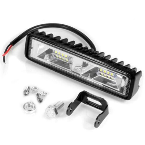 Lampe Antibrouillard À 16led 48w 12v, 1 Pièce, Barre D'éclairage De Travail Pour Voiture, Faisceau De Conduite Pour Suv Tout-Terrain