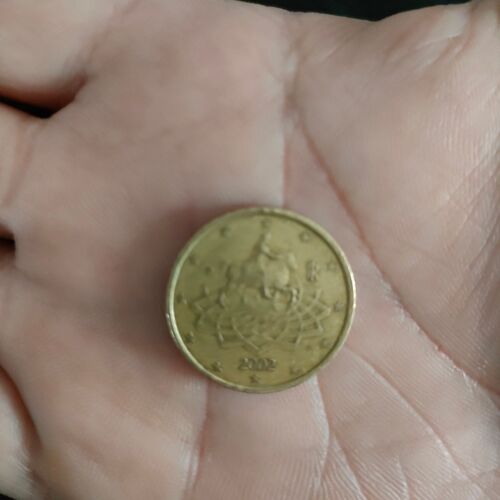 Pièce 50 Cent Très Rare Italie 2002