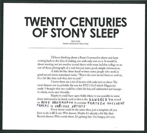 Twenty Centuries Of Stony Sleep