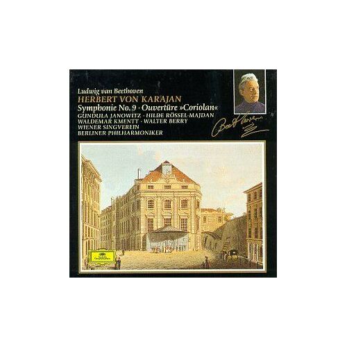 Symphony 9 / Coriolan Overture Beethoven / Karajan / Bpo