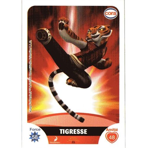 Carte À Collectionner Le Collector Cora Tigresse Du Film Kung Fu Panda 2 N° 12 / 112 Dreamworks