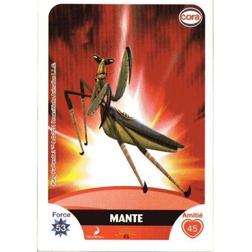 Carte À Collectionner Le Collector Cora Mante Du Film Kung Fu Panda 2 N° 22 / 112 Dreamwork