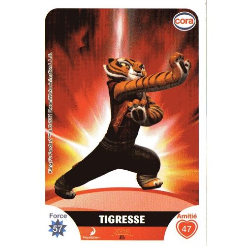 Carte À Collectionner Le Collector Cora Tigresse Du Film Kung Fu Panda 2 N° 10 / 112 Dreamworks
