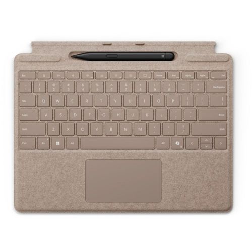 Microsoft Clavier Signature pour Surface Pro - 12-inch - clavier - avec pavé tactile, accéléromètre - rétroéclairé - dock magnétique - QWERTY - ardoise - 70 % d'emballage en papier recyclé - avec...