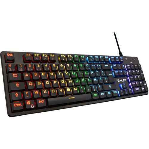 CLAVIER GAMING FILAIRE THE G-LAB LOW PROFIL SWITCH - ROUGE