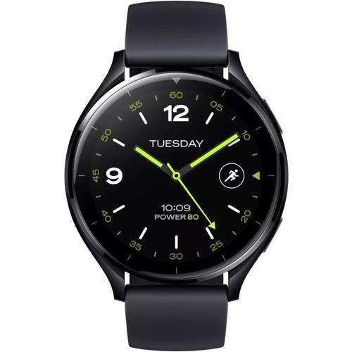 Xiaomi Watch 2 - Montre connectée avec bracelet - taille du poignet : 140-210 mm - affichage 1.43" - 32 Go - Bluetooth, Wi-Fi - 36.8 g - noir