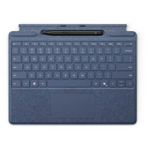 Microsoft Clavier Signature pour Surface Pro - 12-inch - clavier - avec pavé tactile, accéléromètre - rétroéclairé - dock magnétique - QWERTY - ardoise - 70 % d'emballage en papier recyclé - avec...