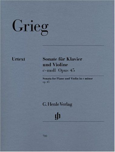 Sonate Für Klavier Und Violine C-Moll Opus 45 Violine Und Klavier