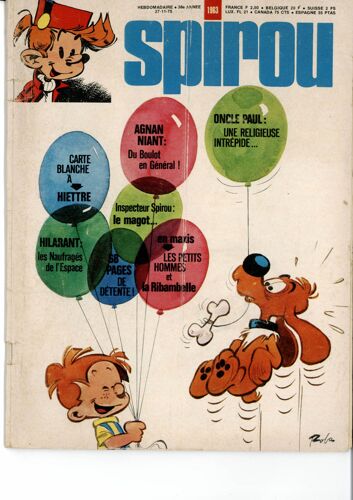 Spirou 1963 . 27 Novembre 1975.