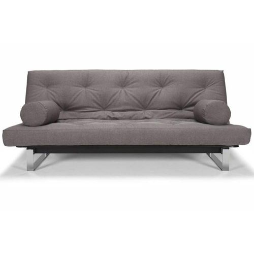 Innovation Living Canapé Convertible Clic-Clac Minimum Lit 140*200 Cm Capitonné Tissu Flashtex Dark Grey