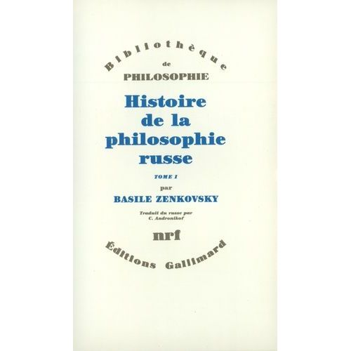 Histoire De La Philosophie Russe
