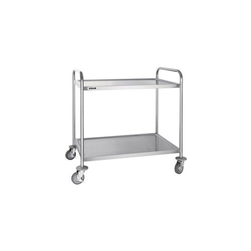 Grand Chariot Inox De Service 2 Niveaux