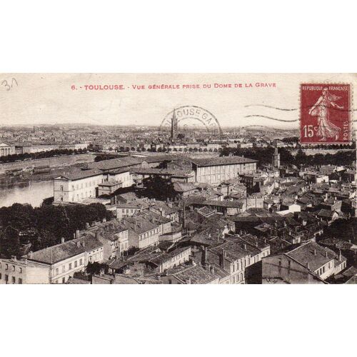 Carte Postale Acienne - Toulouse - Vue Generale Prise Du Dome De La Grave